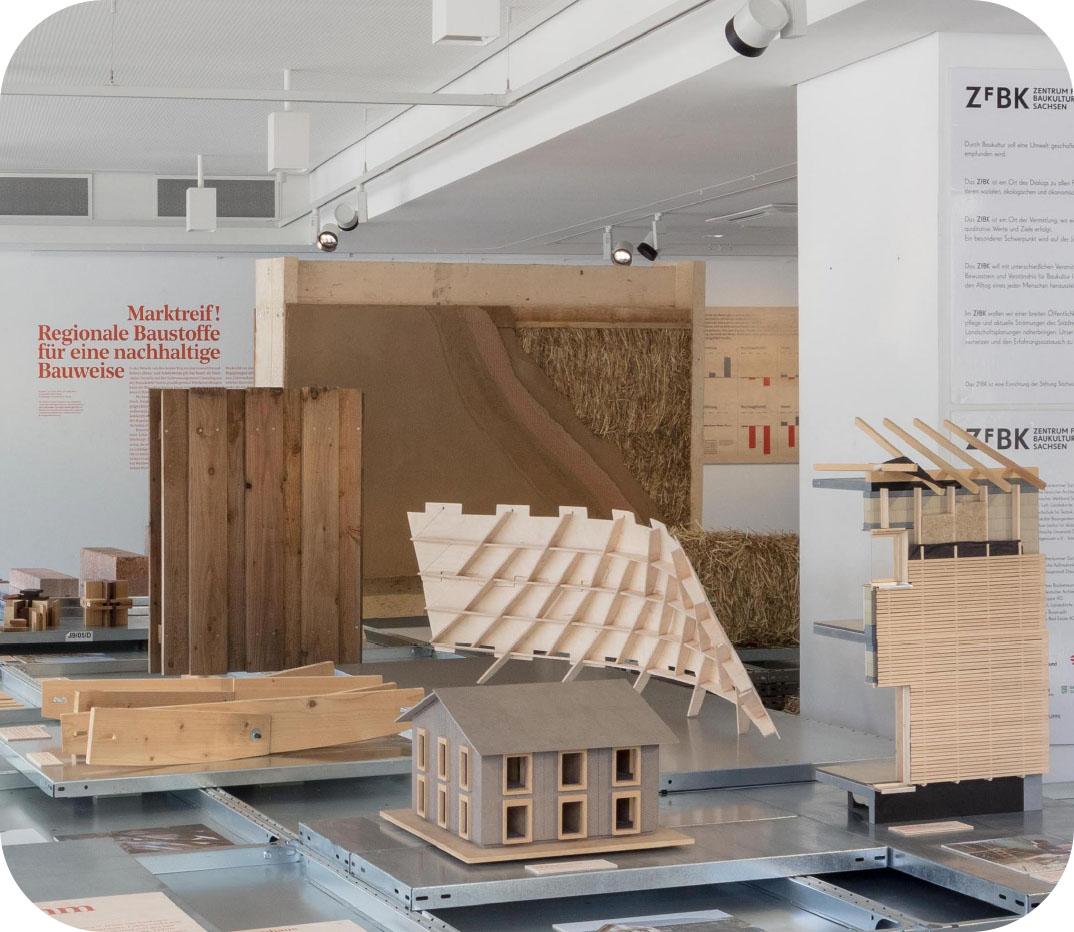 Innenansicht einer Ausstellung im ZfBK